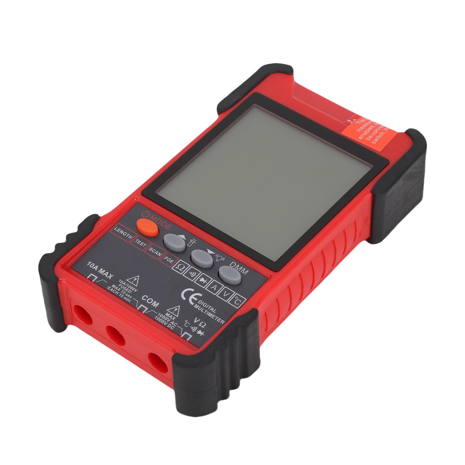 FTVOGUE Ręczny Tester Kabli Sieciowych z Wyświetlaczem LCD, Testem PoE i