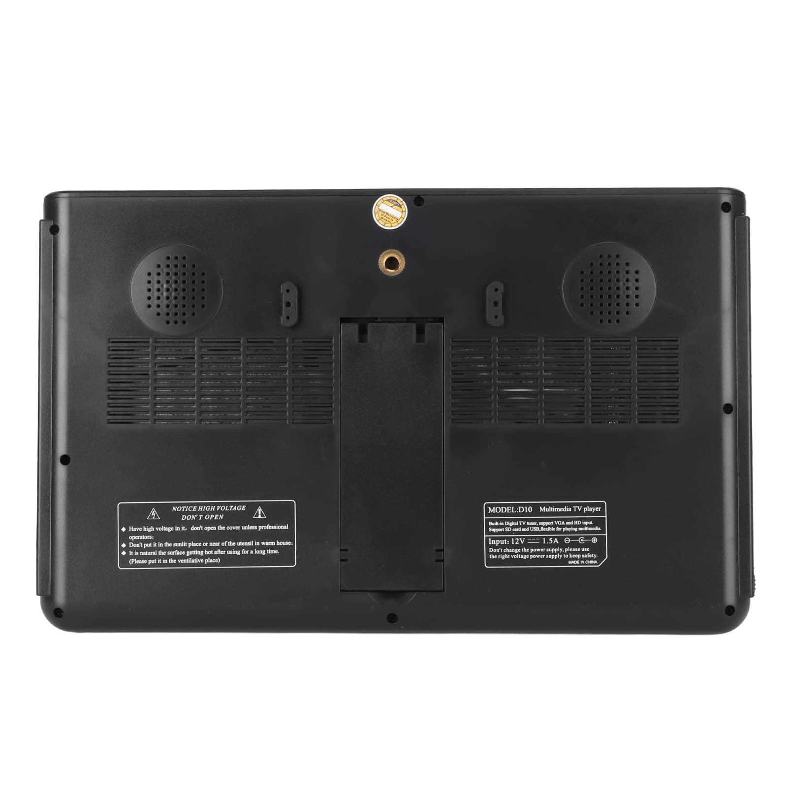 Téléviseur LED Portable 10 Pouces, Mini Moniteur TV HD 1080p avec Antenne pour Le Camping en Plein Air, Prend en L'entrée USB AV HDMI SD, alimenté par Batterie