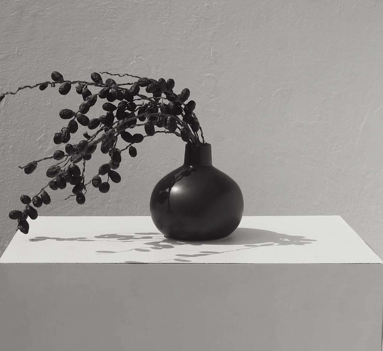 Minimal Decorative Vase Set of 2 for Home Decor, Ceramic Flower Vase for Living Room, Vases for Flowers Plants Bedroom Kitchen Office Wall Table Centerpiece Decoration Items (Mozi)