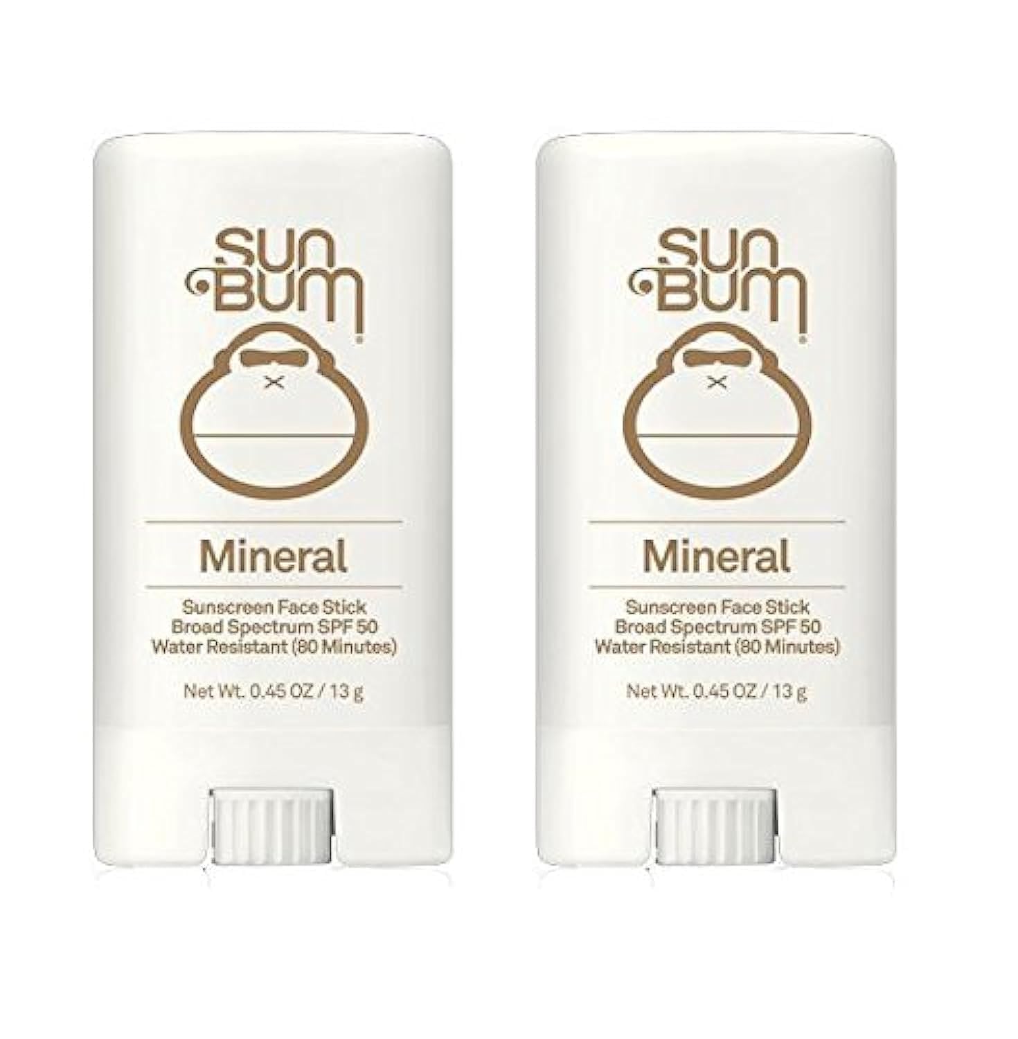 Sun BumMineral Sun Care Mineral Face Stick Spf 50 (Pack of 2)