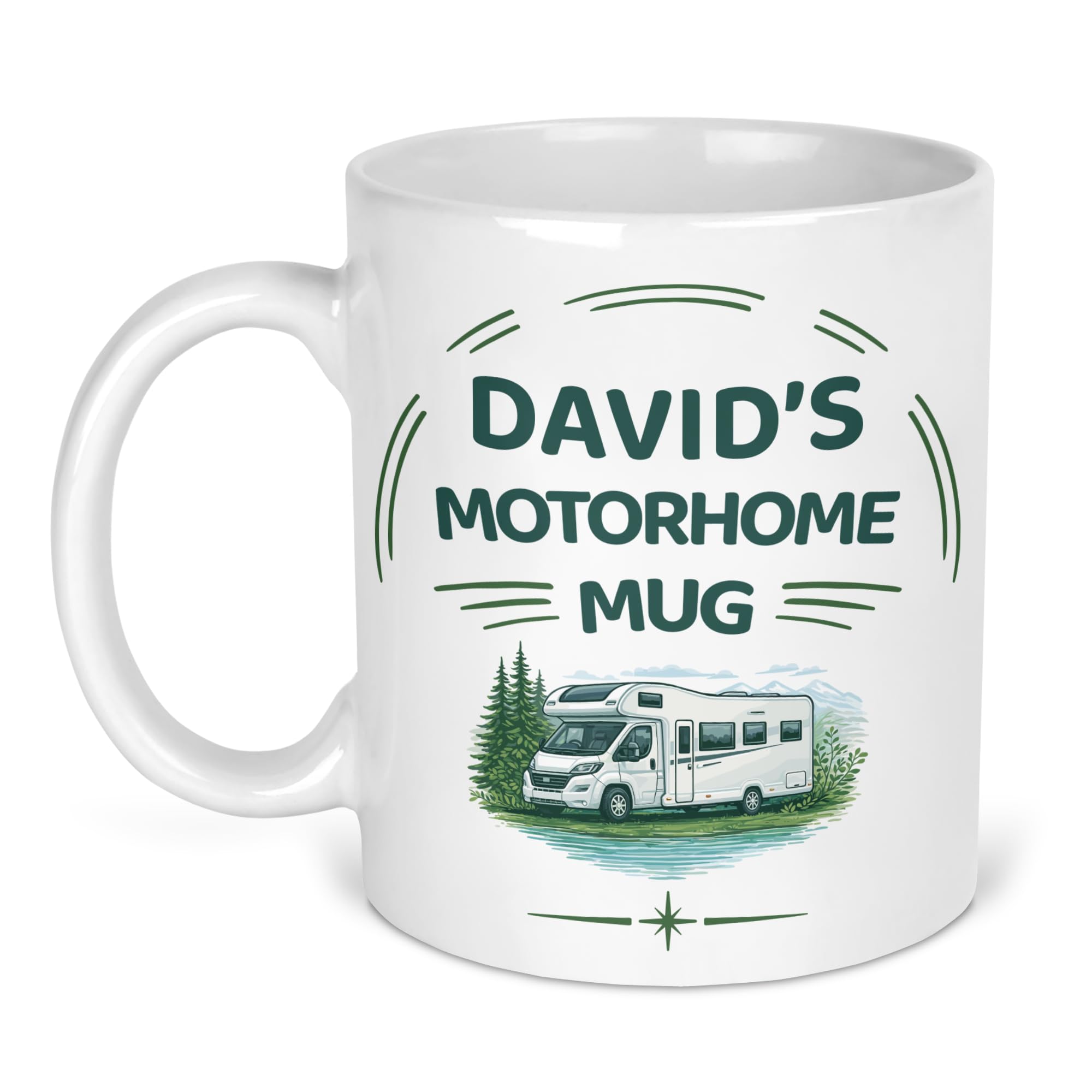 Chicken Craft Personalised Motorhome Mug with Name - Motorhome Gift for Couples and Lovers - Ceramic - 11oz