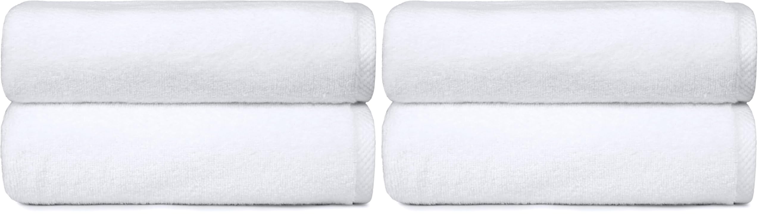 Serviettes de bain douces 100% coton anti irritation 70x140cm lot de 4 pièces