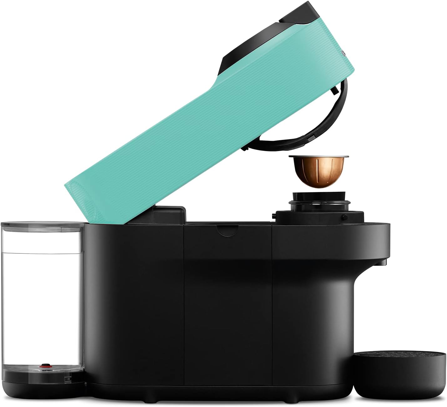 Nespresso Krups, macchina da caffè, caffettiera per capsule, 4 misure di tazze, caffè espresso, caffè lungo, ampia scelta di bevande, compatta, Vertuo Pop, 0.56cl, verde menta YYY4887FD