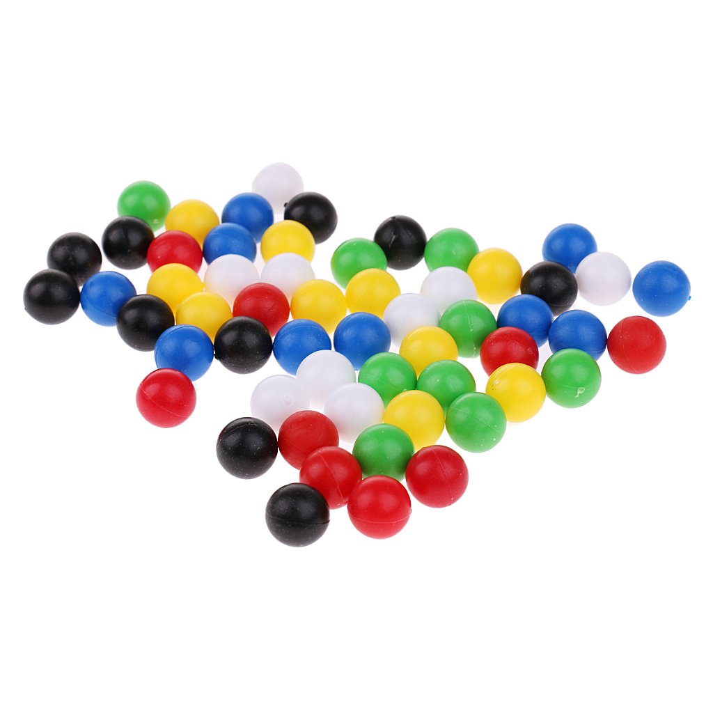 60 palline rotonde da 1 cm per collegare quattro palline in una linea per il gioco della famiglia