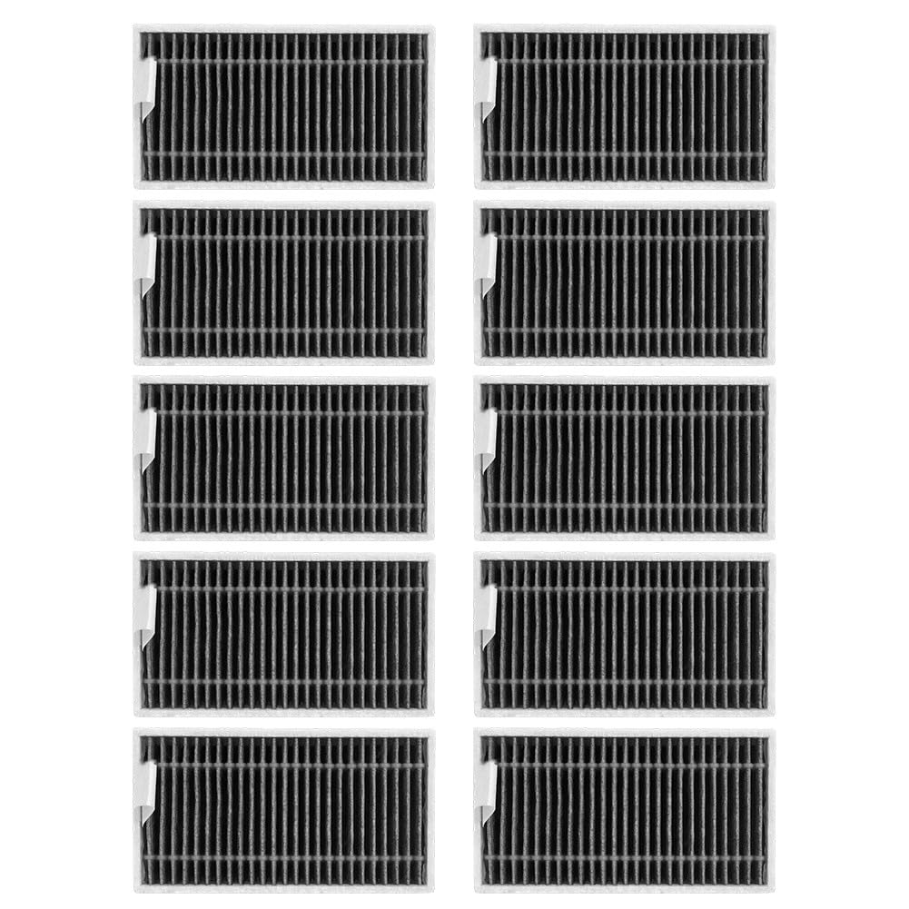KiraKira Paquete de 10 filtros lavables para aspiradora Ecovacs Deebot T90 Pro Omni Robot, filtros de repuesto duraderos para el hogar