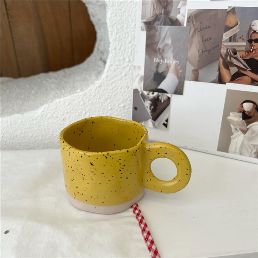 コーヒー優勝杯 カンコクノ片隅イン体つき 手ネリフキソク 創造的 インク-inkしぶき セラミックマッグカップ 朝食 御乳 コーヒーマグカップ 