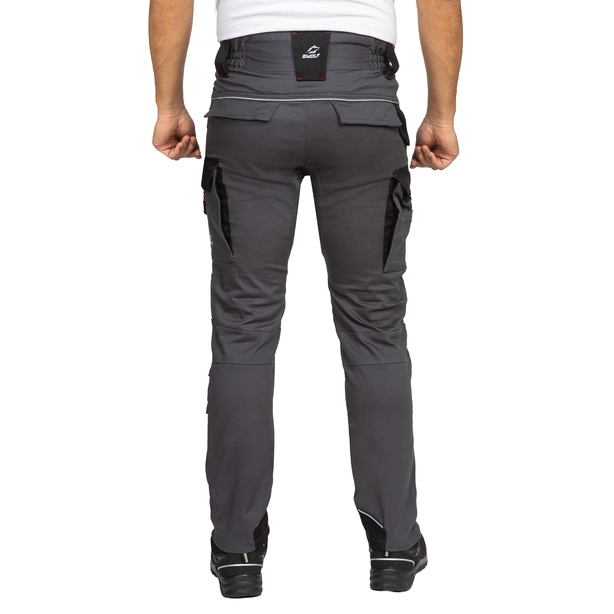 BWOLF Daytona Pantalones De Trabajo Hombre Ropa De Trabajo para Hombre Elasticos Pantalon Trabajo con Muchos Bolsillos