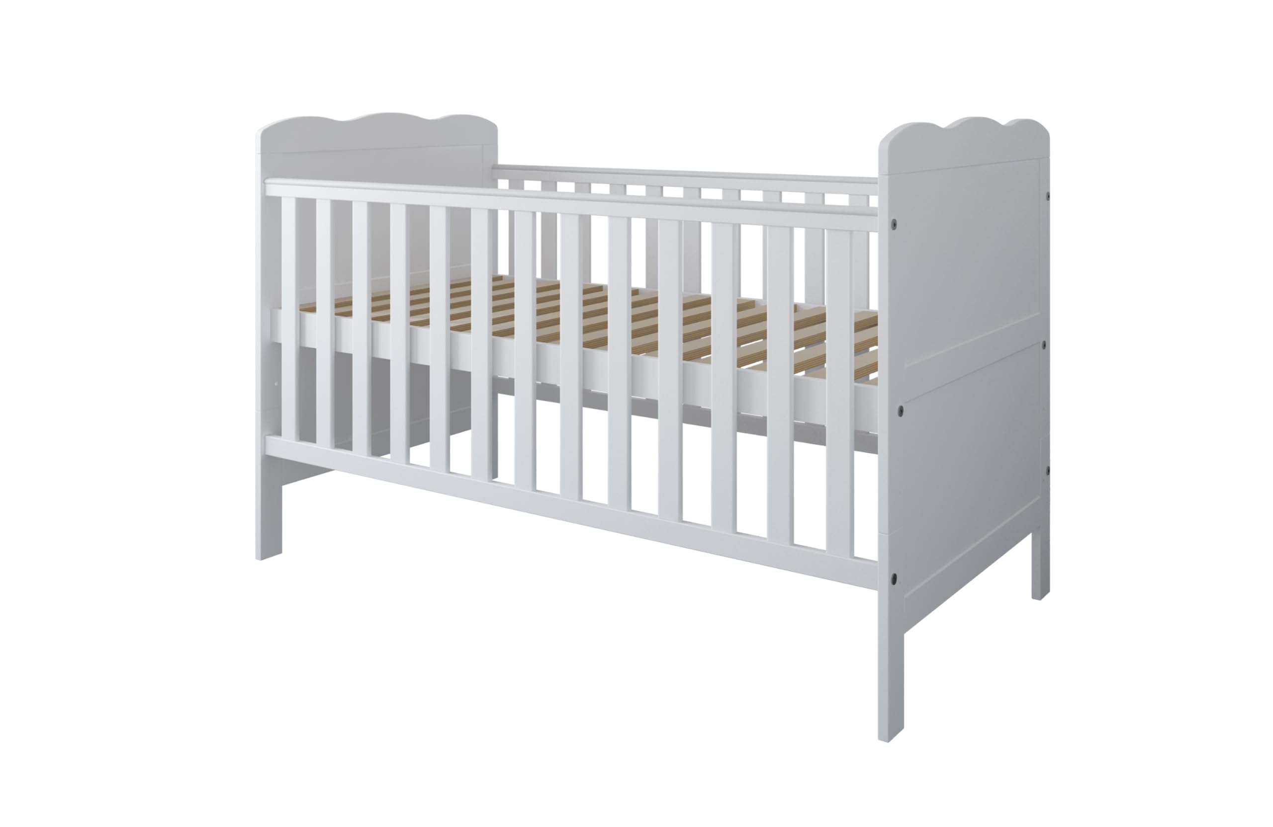 zee Cuna Bebé Blanca 140x70 Isabel 2 en 1 Convertible Junior