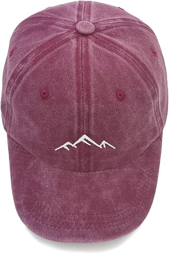 Vintage Baseball Cap Mens Mountain Baseball Hats Classic Washed Cotton Dad Cap Womens Outdoor Sports Cap Adjustable