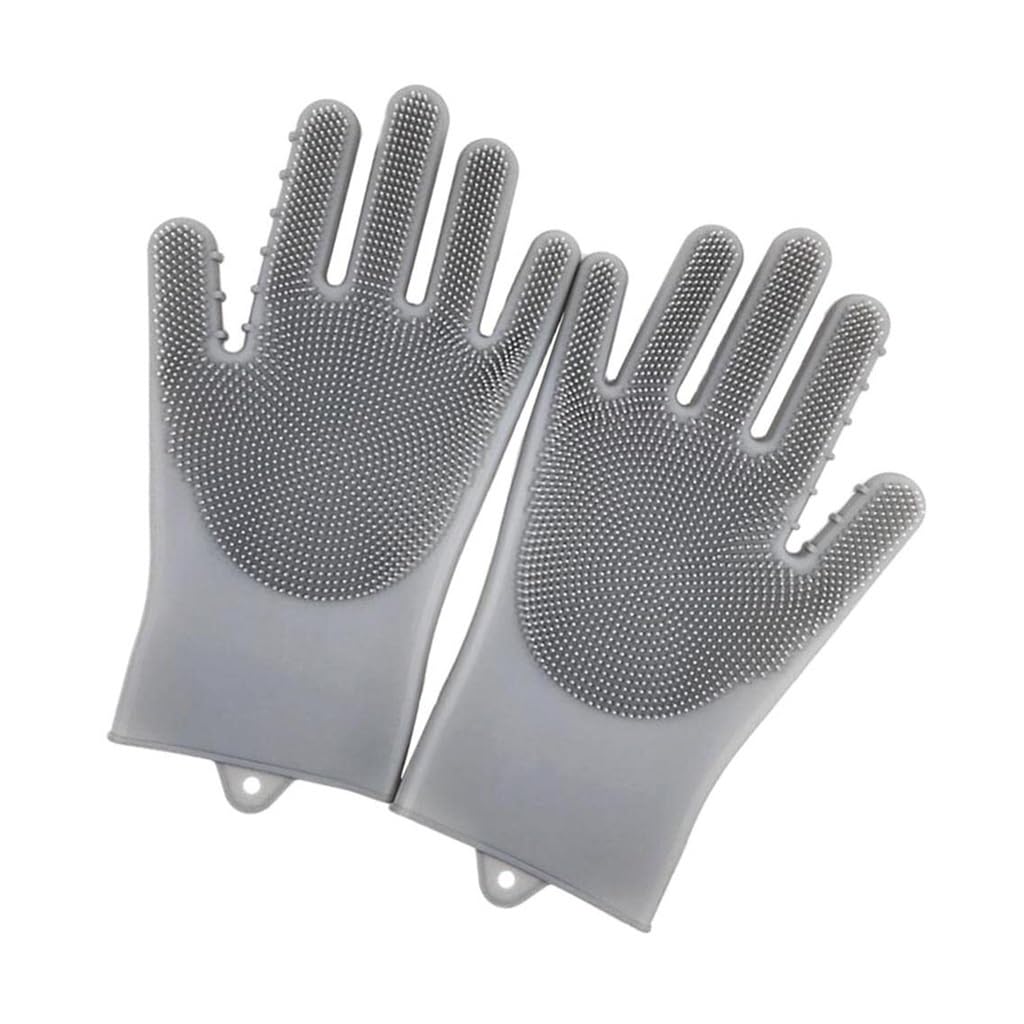 Safety Work Gloves, Upgraded Silicone Grip Cleaning Kitchen Dishwashing Glove