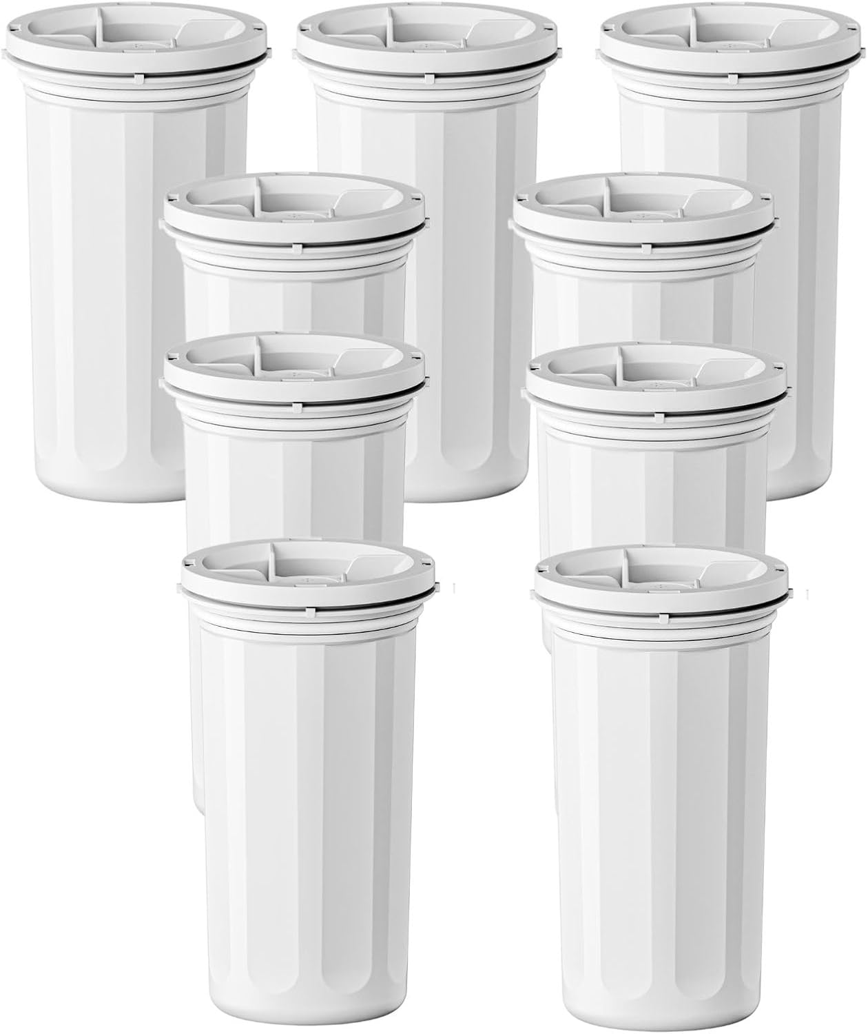 Replacement for New Culligan Pitcher & Dispenser ZEROF01 Water Filter Cartridge, 5-Stage Advanced Filtration, Reduces Lead, Total PFAS, Mercury, Fluoride & Chlorine by GAMOTH, 9 Count