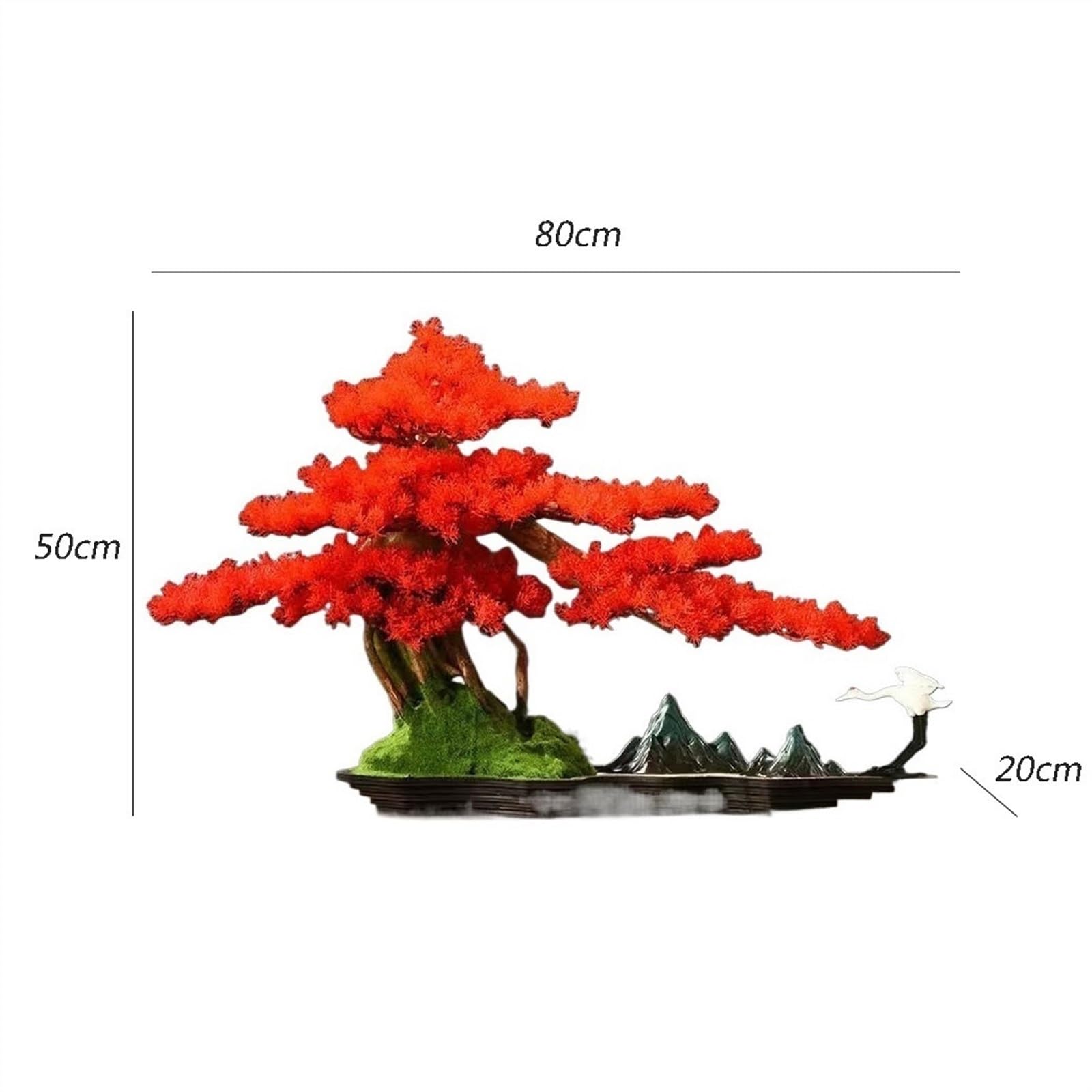 Fałszywe drzewo Symulacja Drzewa Bonsai Wejście Salon Dekoracyjne Ozdoby, Aby Poprawić Feng Shui Przynoszące Szczęście Dekoracje Wystrój wnętrz