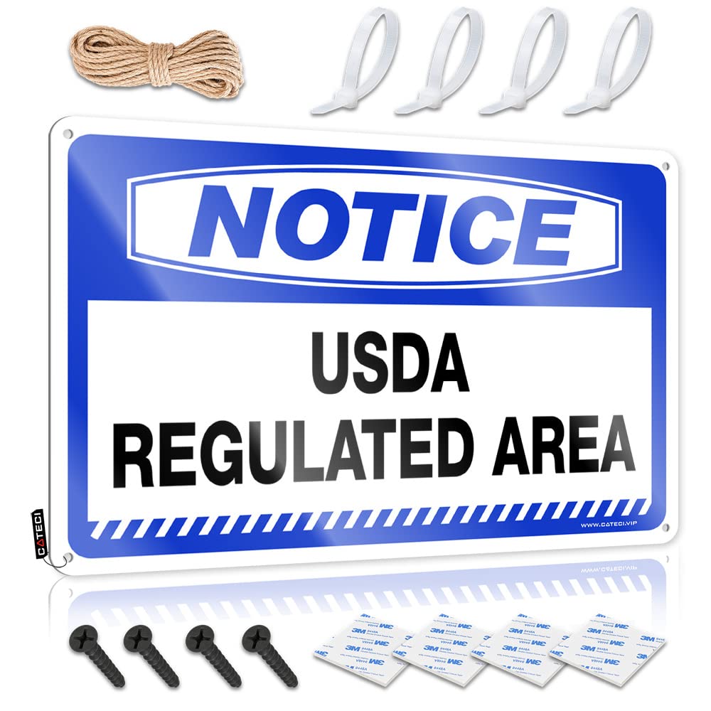 Painting Present Sign | Notice Usda Regulated Area Accent For Texas Living Room(30X40CM)
