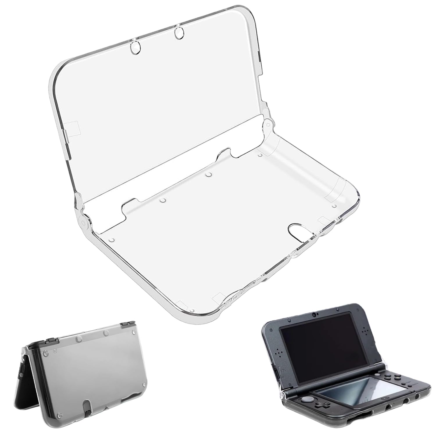 Ezranova New 3DS XL Case for New 2015 3DS XL LL,Protective Clear Crystal Hard Guard Case Cover Skin Shell,Lightweight Transparent Console Protective Cover