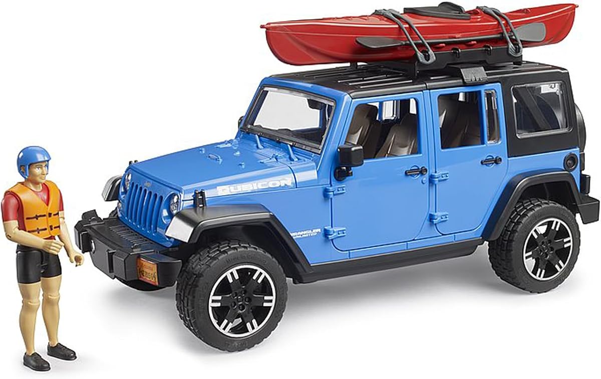 02529 Jeep Wrangler Rubicon Unlimited with Kayak and Kayaker