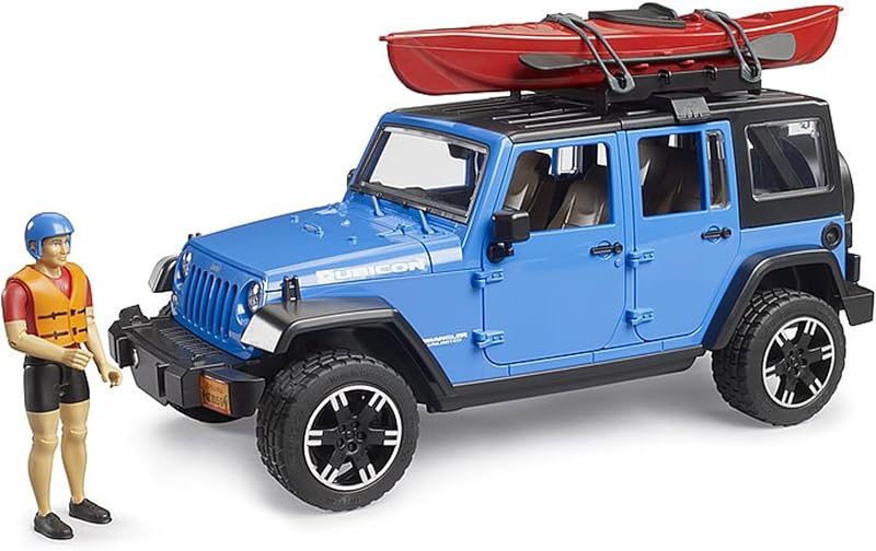 02529 Jeep Wrangler Rubicon Unlimited with Kayak and Kayaker