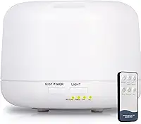 Umidificador de ar Difusor De Ambientes Aromatizador Ultrassonico 500ml com Controle Remoto