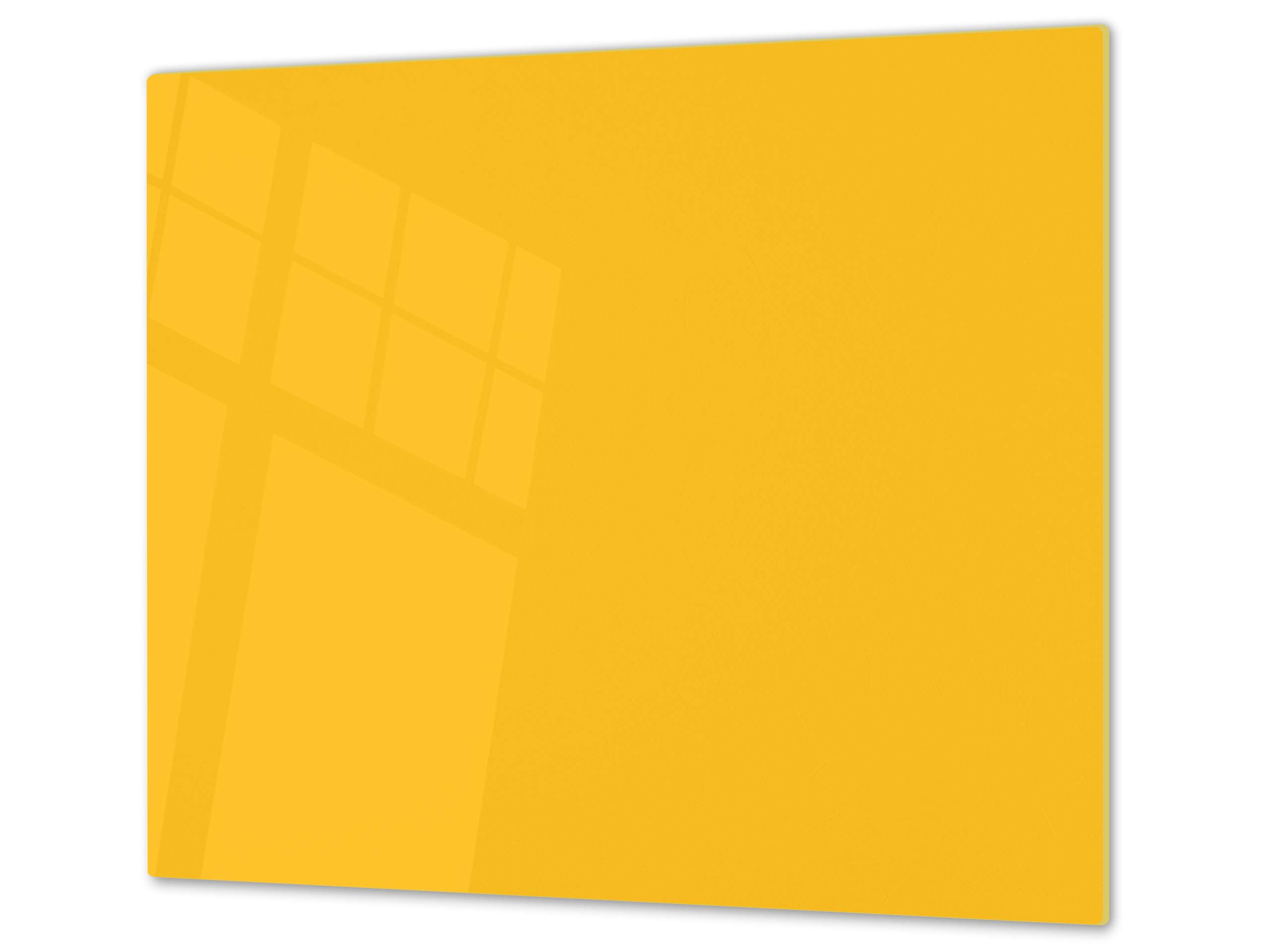 Cubre vitrocerámica y tabla de cortar de cristal templado – Superficie de vidrio templado resistente – UNA PIEZA (60 x 52 cm) o DOS PIEZAS (30 x 52 cm); D18 Serie de colores: C Amarillo Medio — view 62