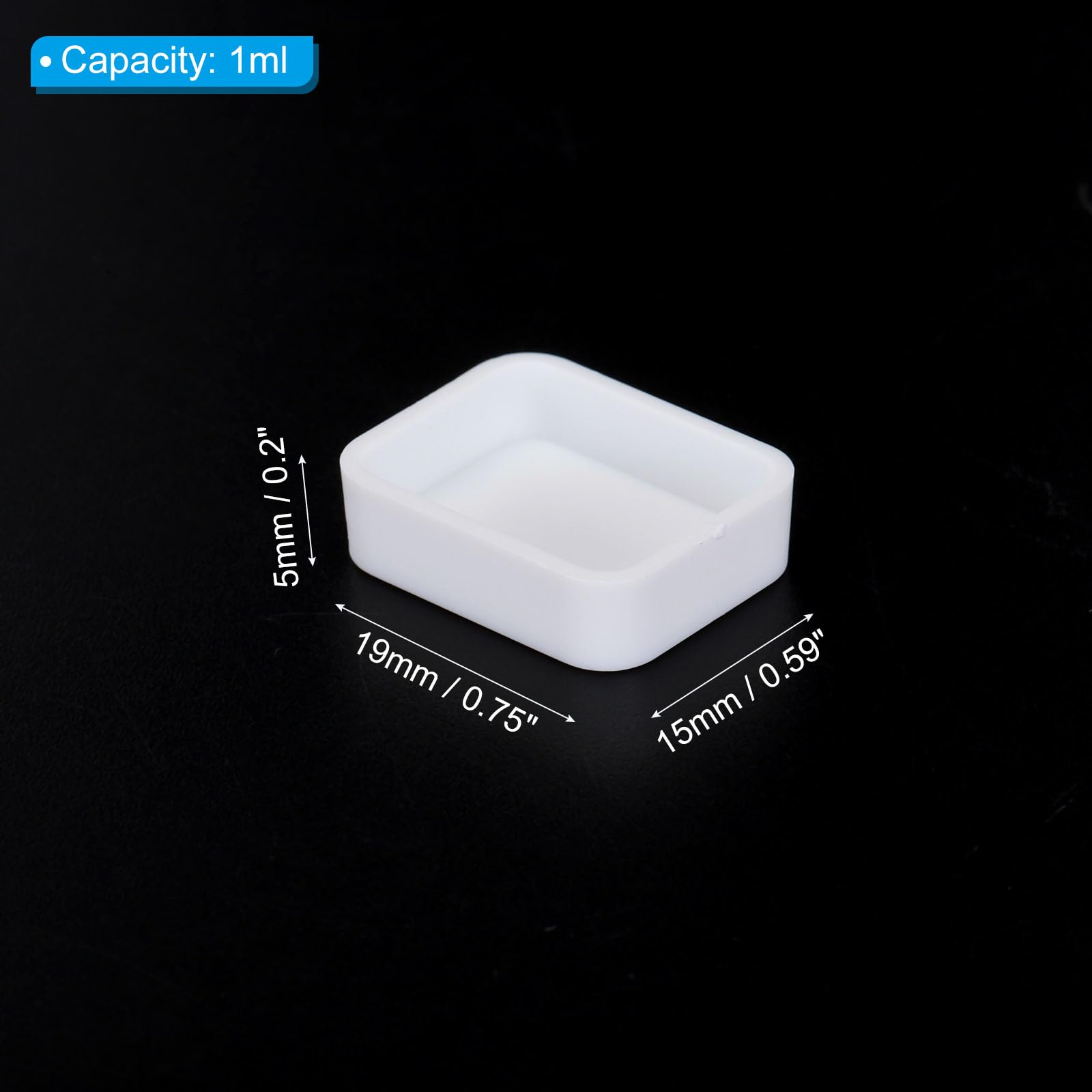 Amazon | PATIKIL 1ml 水彩パン 100個入り 空のハーフパン