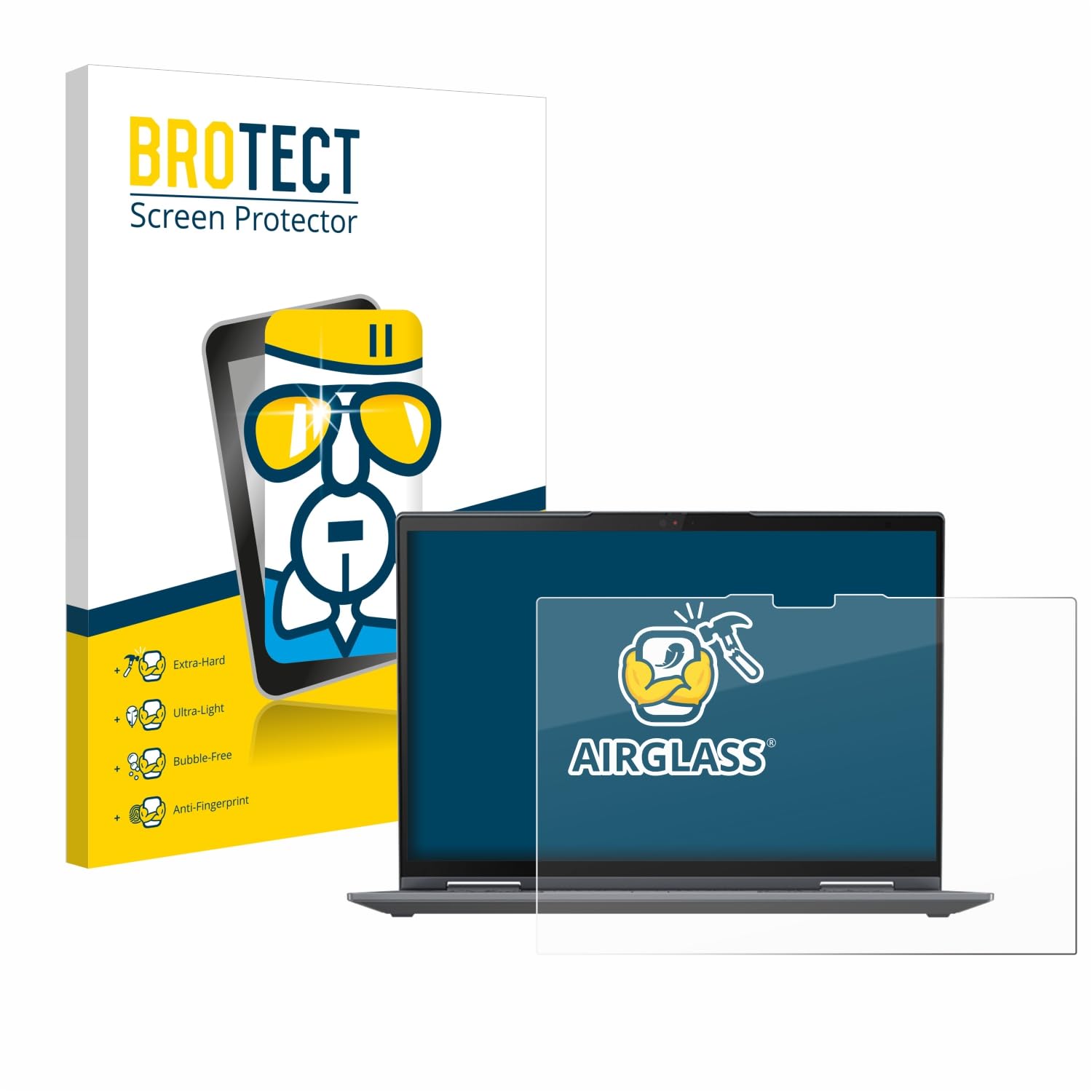 brotect Pellicola Protettiva Vetro per Lenovo ThinkPad X1 Yoga Gen 8 14" Protezione Schermo [Durezza Estrema 9H, Chiaro]