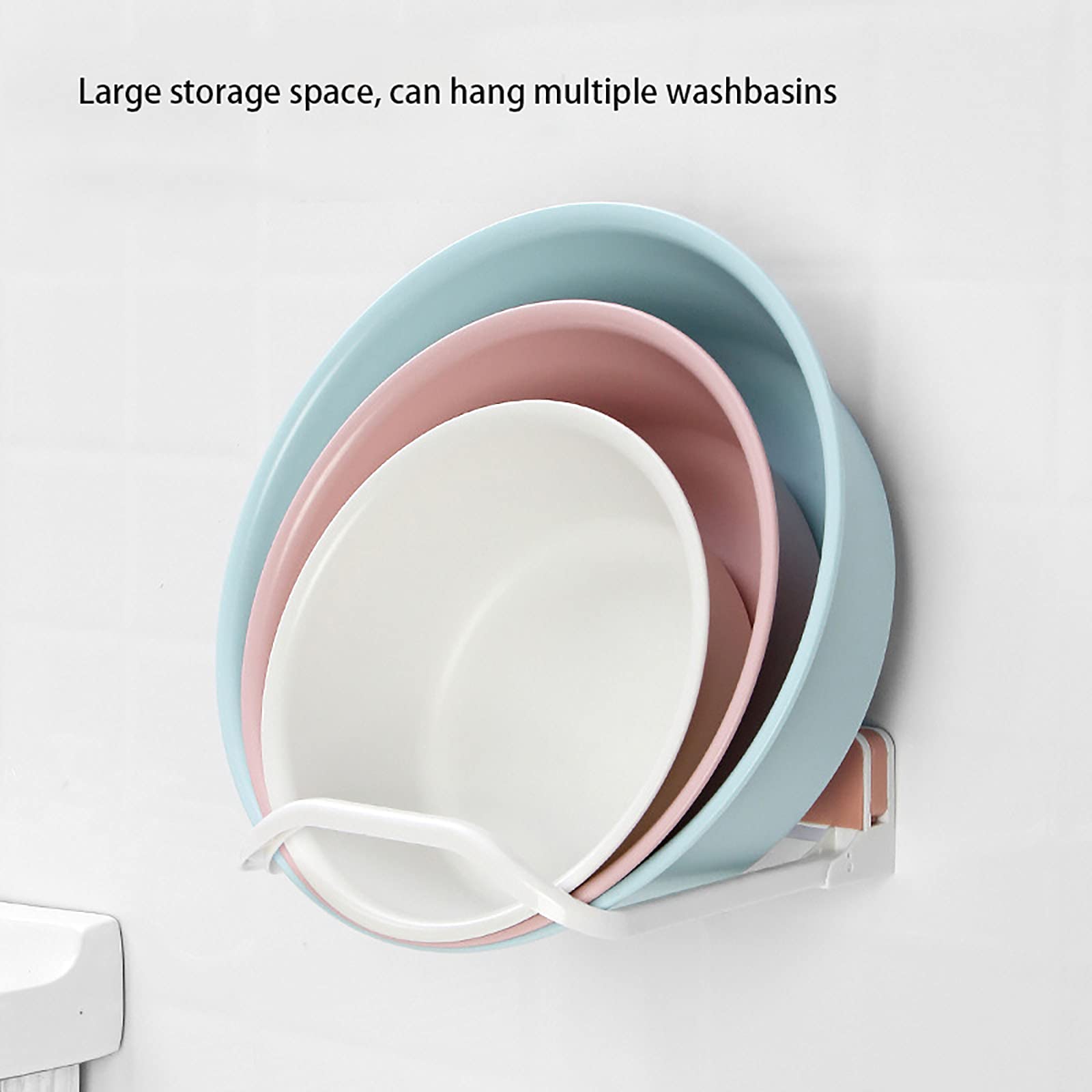 estantes de baño exquisitos Estante de Almacenamiento de baño Estante de baño montado en la Pared Colgador de Lavabo de baño Plegable instalación de perforación Libre/Gris