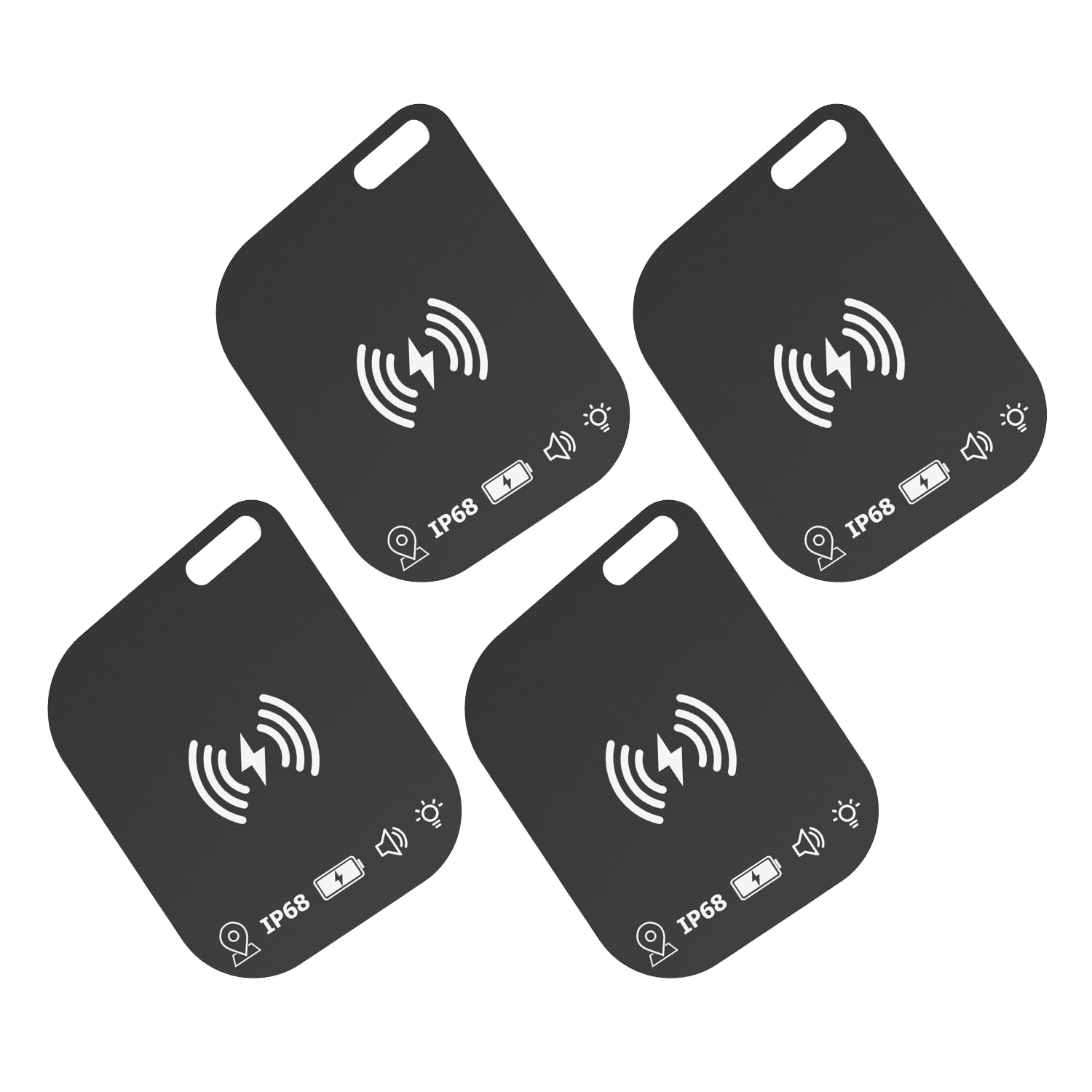 Slim Wallet Tracker Card Ricaricabile Key Wallet Finder Compatibile con Apple Find My (solo iOS) Ricerca articoli per tag bagagli telefoni cellulari passaporti
