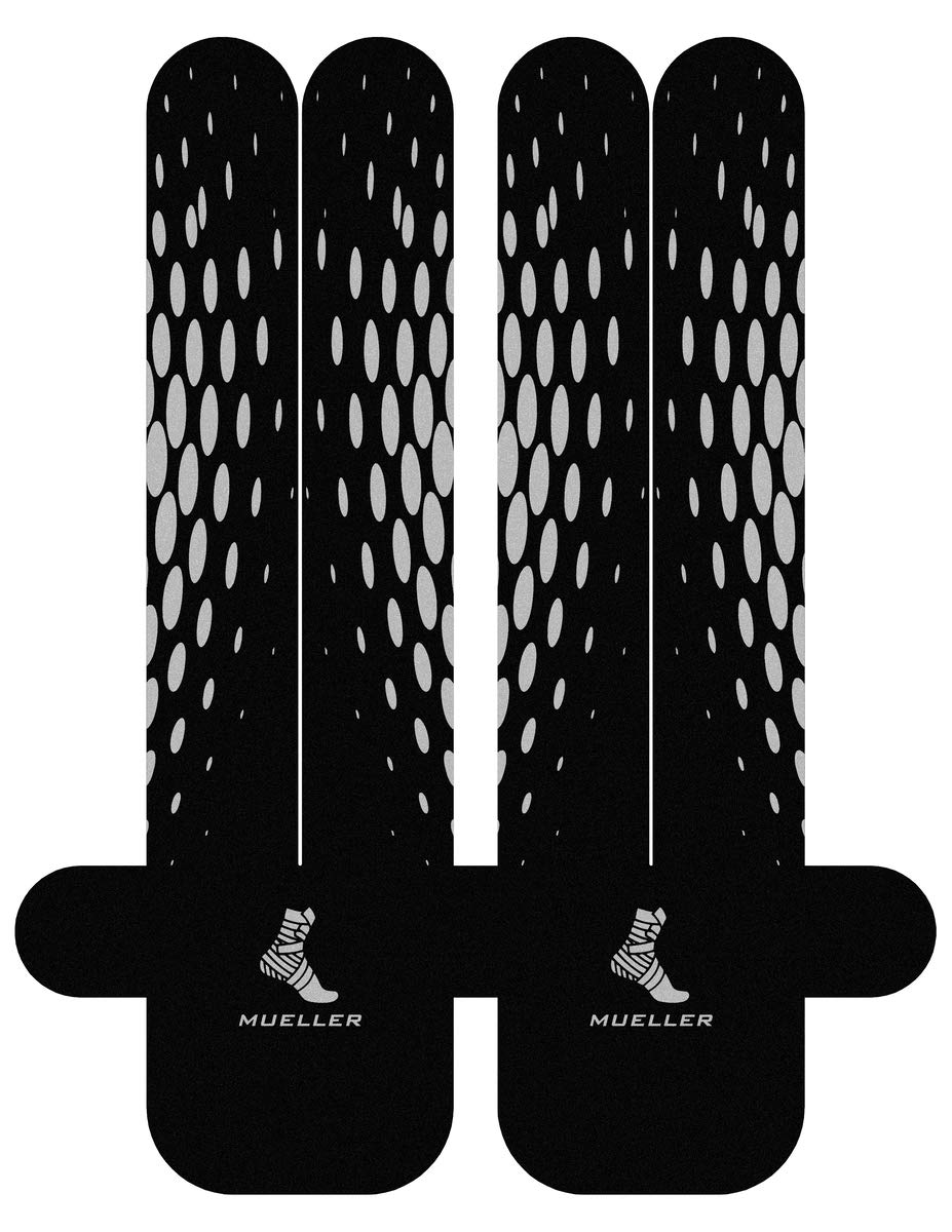 MUELLER EasyFit Bande de kinésiologie prédécoupée: Pre-Cut Strips Package, 3 Strips/Package (Bandes Taille et Dos pré-coupés EasyFit)