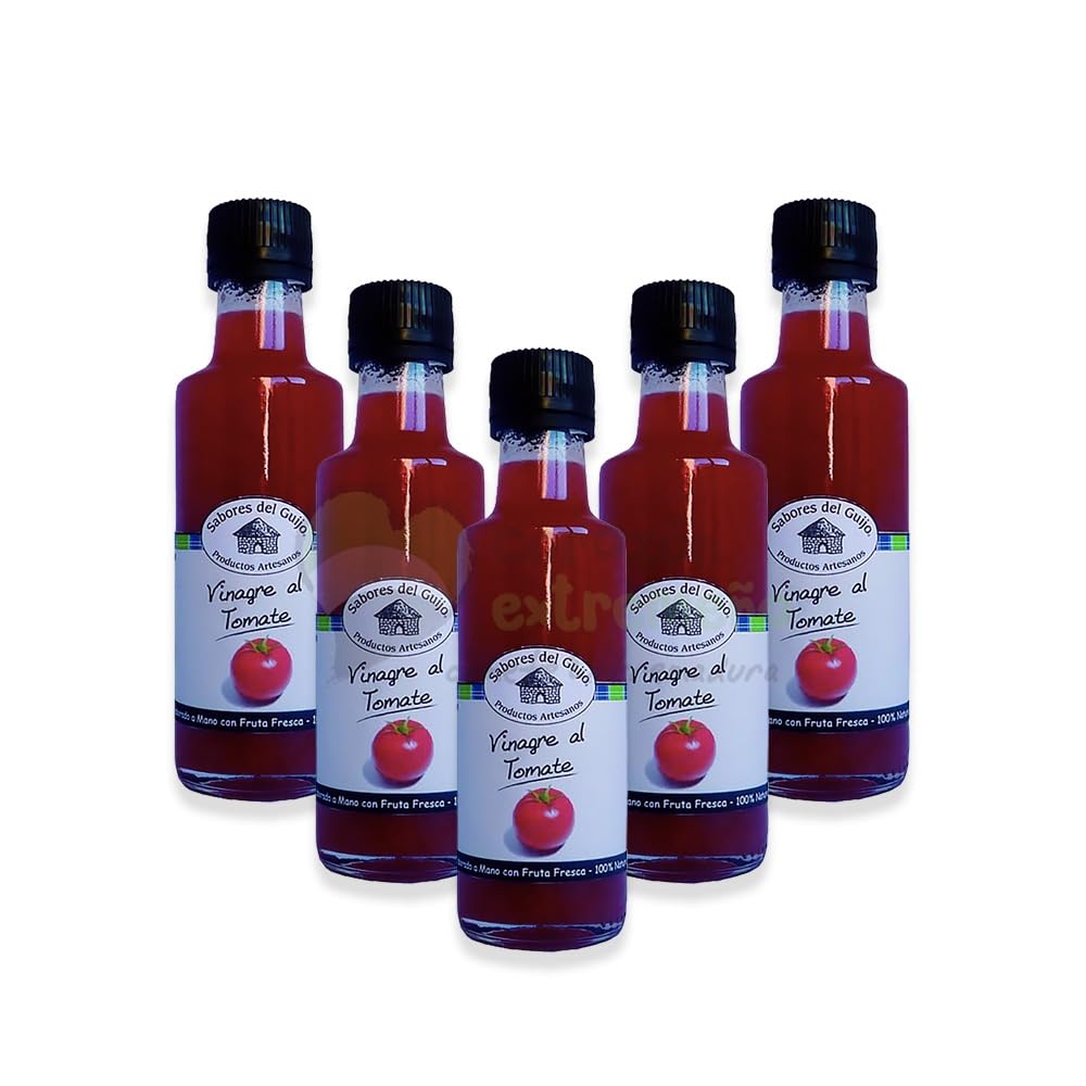 Pack 5 Vinagres Sabores del Guijo Tomate Gourmet Extremadura