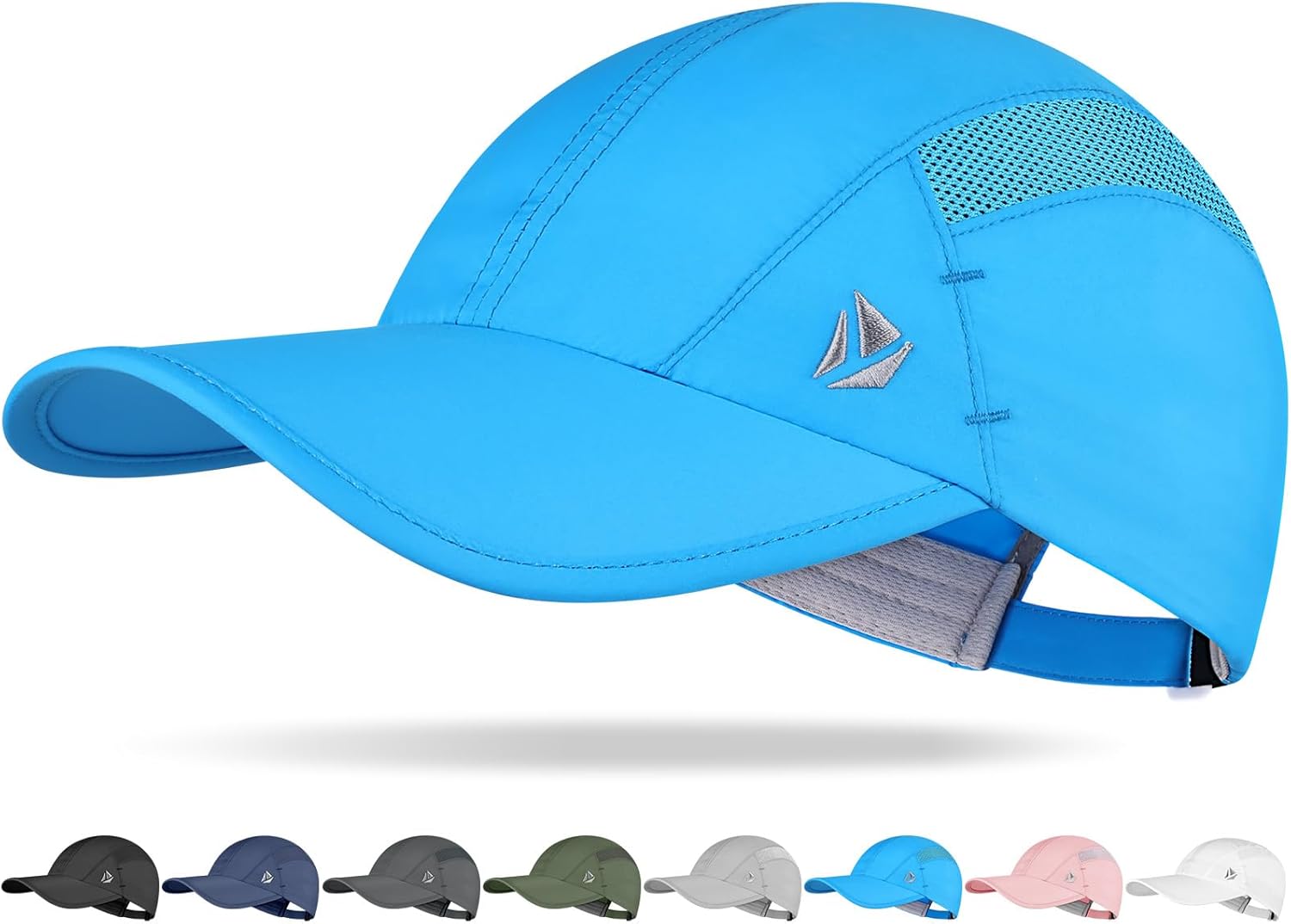 YANIKY Quick-Dry Running Hat for Men & Women Cooling Hat UPF 50+ Thin Baseball Cap Lightweight Breathable Mesh Sport Hats