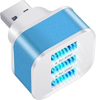Multiple USB Ports, Desk Accessories USB Port Expander, USB Splitter Laptop, Portable Extender USB Extender Hub, Light Weight 3 Port USB Hub for Laptop, and Charging, for Home, RVs, Travel, Offices