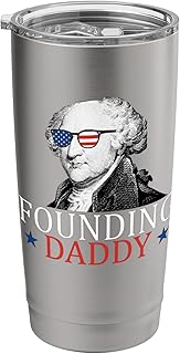 Founding Daddy John Adams 4th Of July Stainless Steel Insulated Tumbler