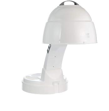 Conair Pro Style Bonnet Hair Dryer, 2 Heat Settings, Adjustable Height, Extra-Large Hood Size, 1875W Pro Style Bonnet Ionic Hair Dryer for Women, White