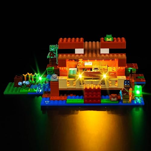 VONADO Kit de luces LED para Lego Minecraft The Frog House 21256 (solo luces, sin modelos) Juego de iluminación creativa Accesorios compatibles con