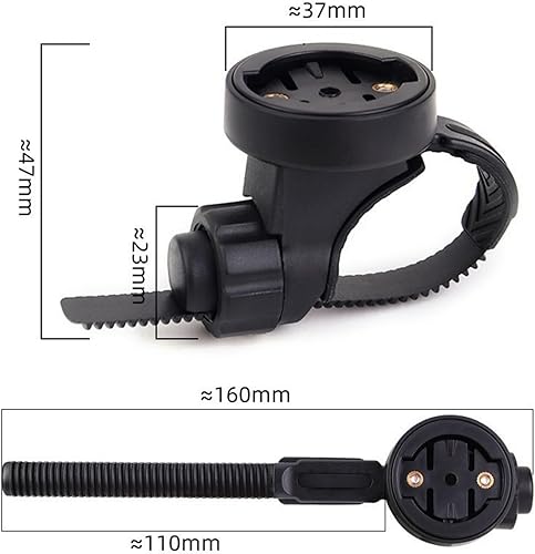 Miniatura 3 de Soporte delantero para computadora de bicicleta, soporte de manillar ajustable para computadoras de ciclismo, luces y cámaras, ajuste universal para