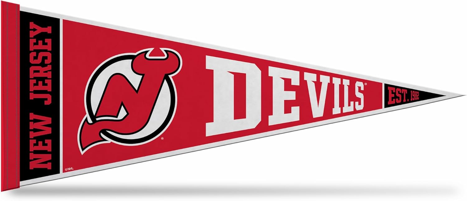 Rico Industries NHL Hockey Rally 12" x 30" Felt Wall Décor Pennant - Great for Home/Bed Room/Man Cave Décor