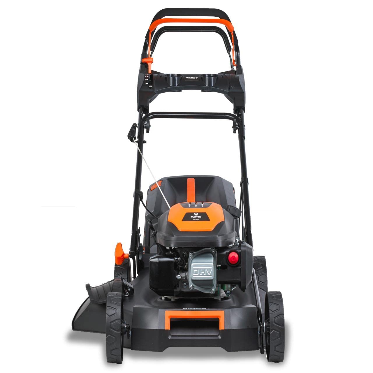 Kosiarka spalinowa FUXTEC 4w1 FX-RM5170PRO, 4 KM / 2,9 kW, szer. koszenia 51 cm, 7 poziomów (25–75 mm), elastyczny naped, 4-suwowa, kosz 60 l, mulczowanie i wyrzut boczny
