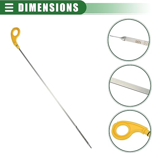 Miniatura 5 de Motoforti Indicador de varilla de medición de aceite de motor, reemplazo de varilla de aceite para base convertible MINI 2005-2008, plástico