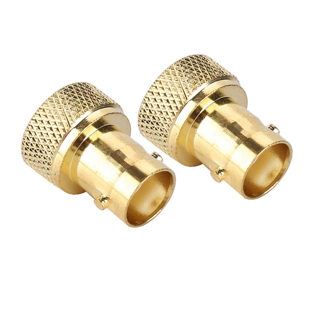 BNC Female naar SMA Male Adapter, 2 Stuks Goud Convert Connector Met Hoge Temperatuurbestendigheid Voor Antennes, Draadloze LAN-Apparaten, Coaxkabels