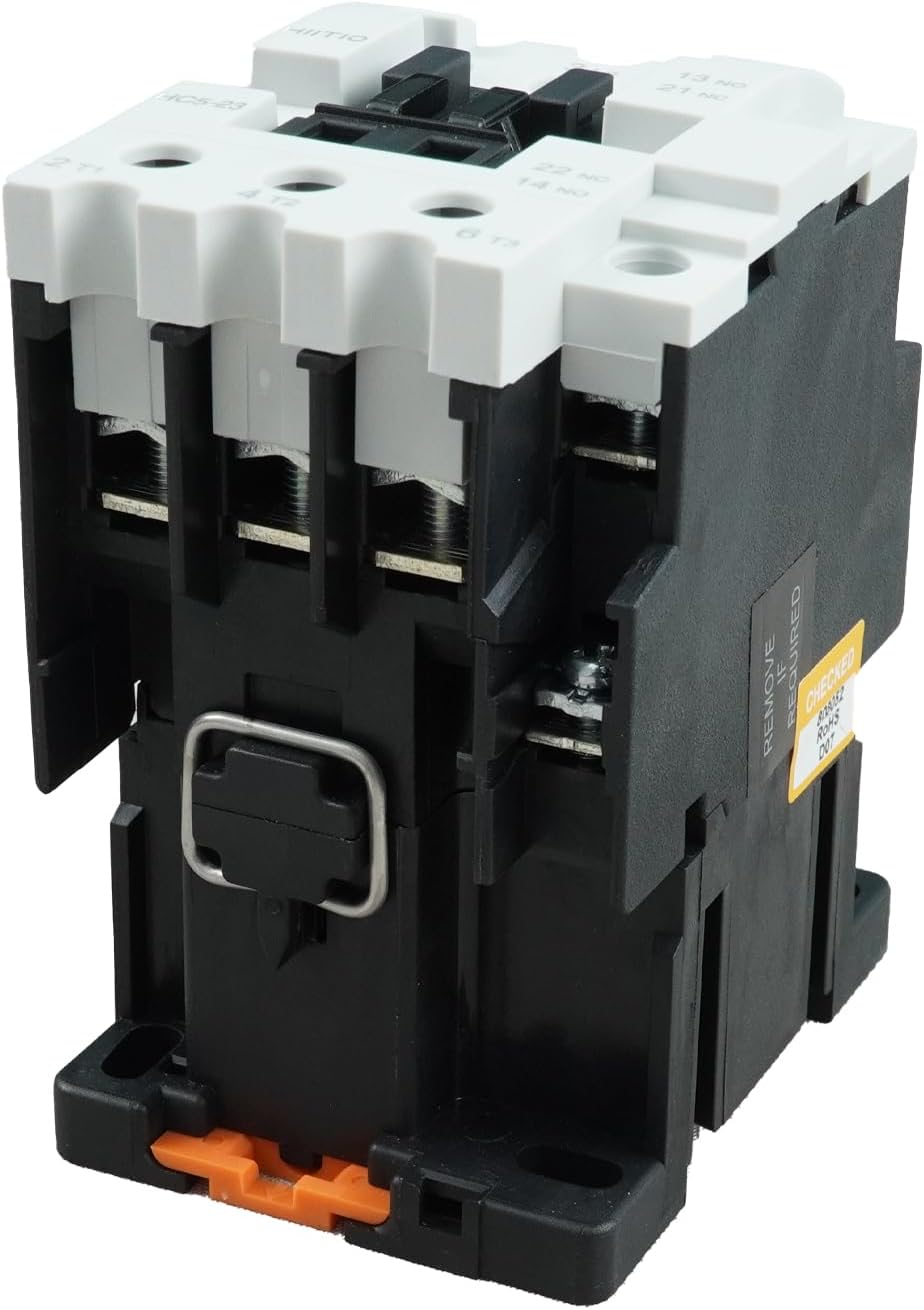 23A Approved Motor Control AC Contactor - Modular Design, Tool-Free Installation & High-Safe Operation for HVAC/Industrial Equipment, 110V 50/60Hz, UL Listed/RoHS