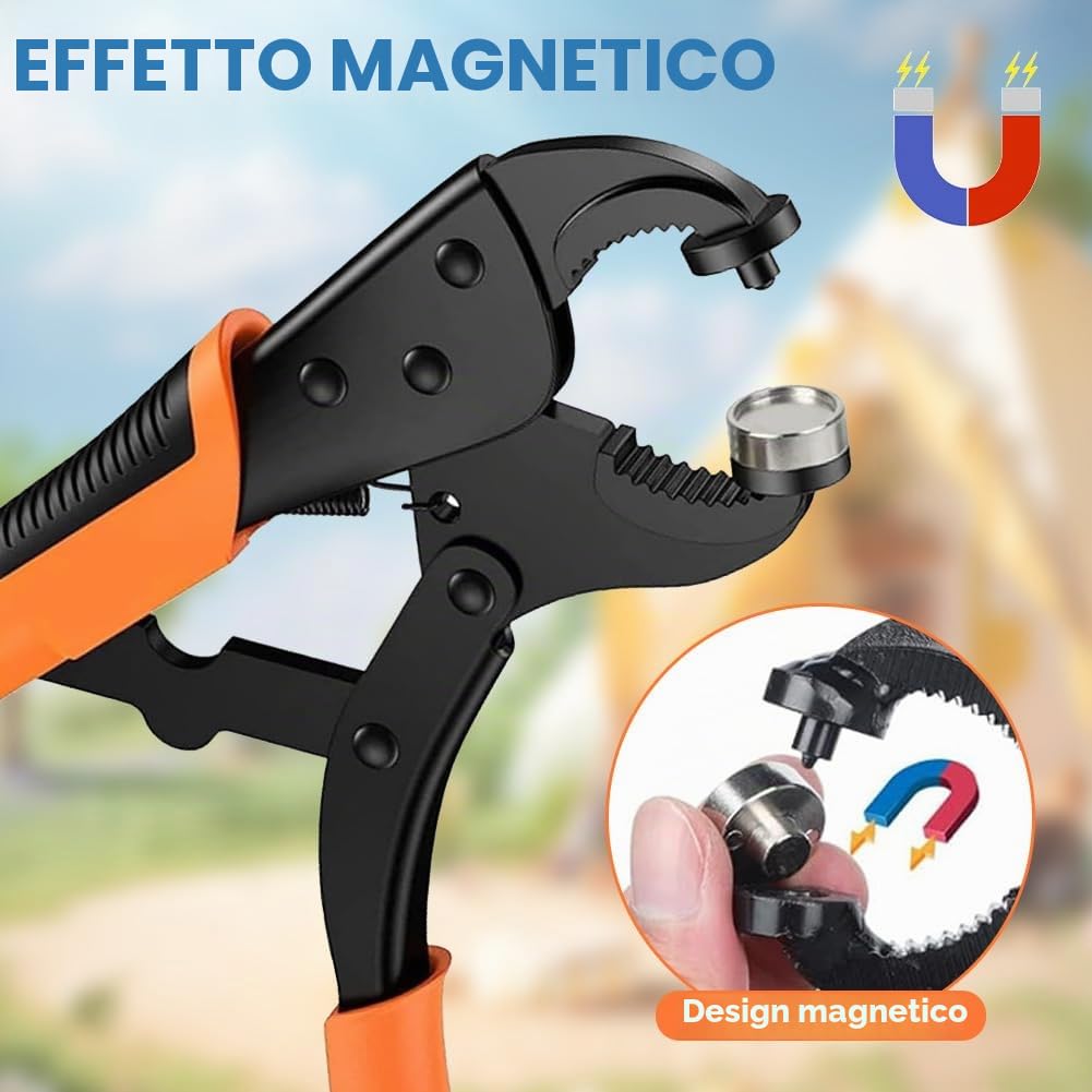 Pinza manuale per occhiello con pinza e occhiello, 10 mm, set di punzonatura per teloni, tessuti, tende da sole