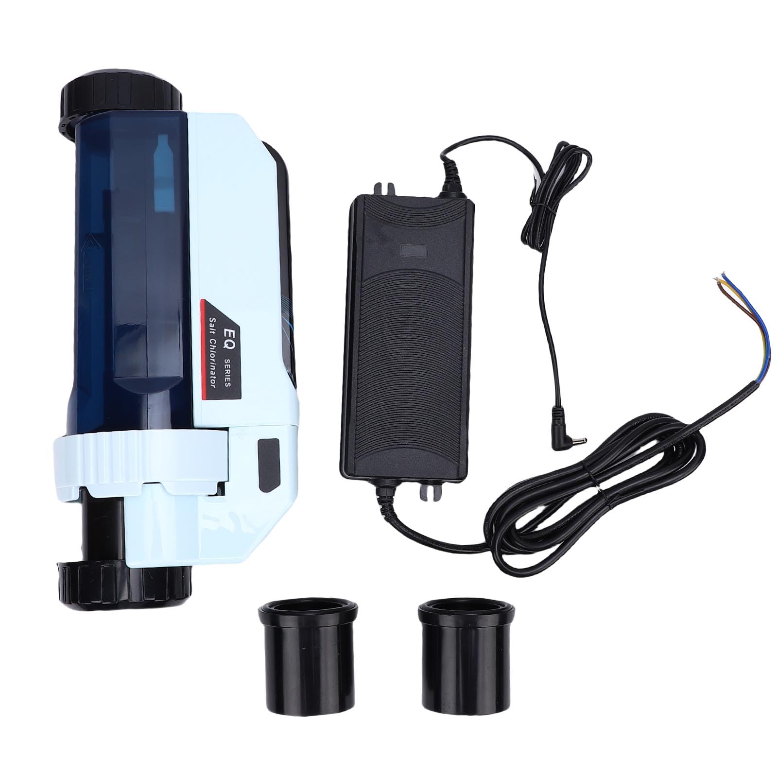 Clorador Salino Inteligente para Piscina, Producción de 32G/h Cl con Placas Ti Autolimpiantes Control WiFi Salida Ajustable 20-100% para SPA Natación Tanque de hasta 160m³
