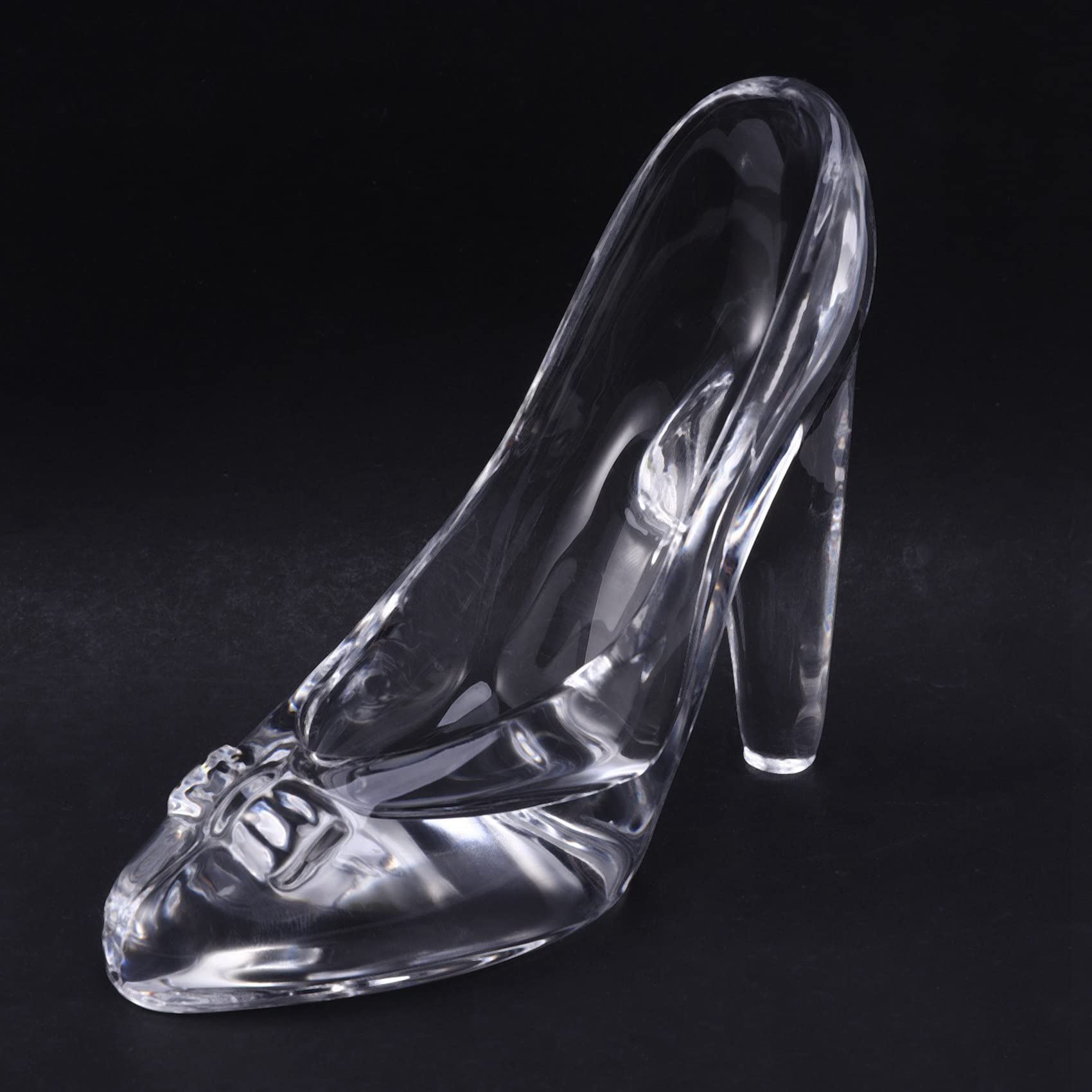 Trjgtas 4X Crystal Shoes Glass Birthday Gift Home Decor Cenerentola Scarpe Tacco Scarpe da Sposa Figurine Ornamenti