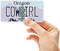 Vista 6 de Oregon - Calcomanías para placa de matrícula, elige tu o ciudad, calcomanía para parachoques del noroeste del Pacífico para Hydroflask (Portland)