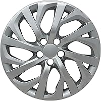 HubStar Silver Hubcap Replacement for Toyota Corolla 2017-2019 - Premium 16" Replica Wheel Cover, Secure Fit (1 Pack)
