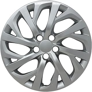 HubStar Silver Hubcap Replacement for Toyota Corolla 2017-2019 - Premium 16" Replica Wheel Cover, Secure Fit (1 Pack)