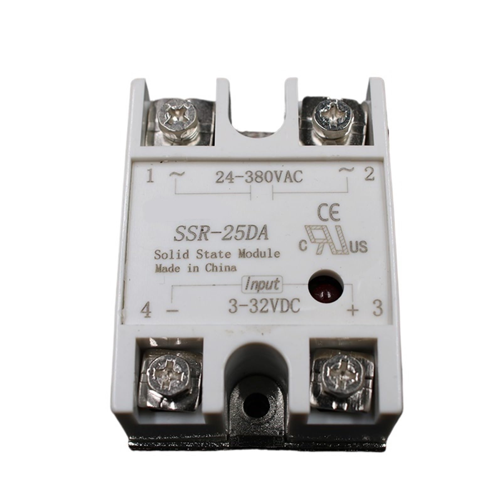 1 unidad SSR-25 DA SSR-25DA 25A SSR entrada de relé 3-32VDC salida 24-380VAC for controlador de temperatura PID voltaje de modelado