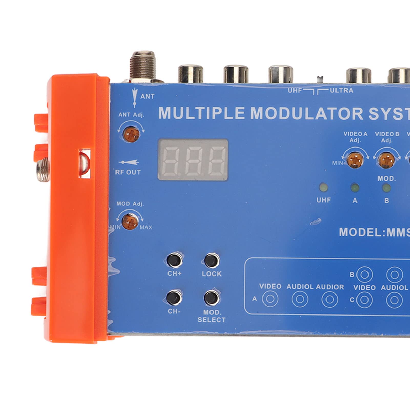 Modulateur Numérique, MMS80CP Modulateur Domestique Multicanaux Prise en du Modulateur UHF PAL NTSC, Système de Modulateur Multiple pour Source TV Box AV (Prise UE)