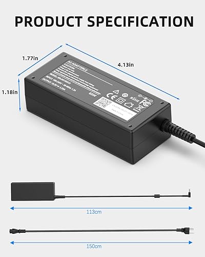 Miniatura 6 de Cargador para portátil de 65 W y 45 W compatible con HP es 13252, Pavilion Spectre Envy X360 11 13 15 Chromrbook 11 14 x360 Zbook Elitebook Stream