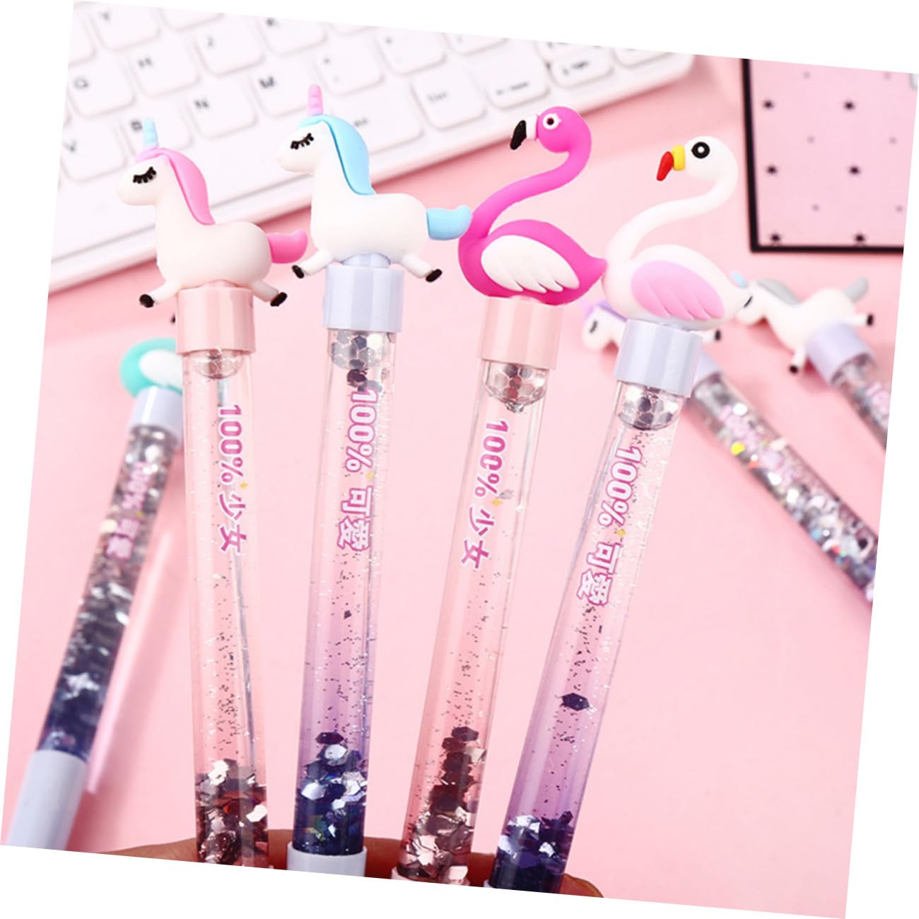 MAGICLULU 3 Set di Penne Gel Eleganti con Motivo a Cigno Punta da 0 05 Mm Inchiostro Nero Cancelleria per Studenti Scrittura Penne Gel Robuste 6 Pezzi*3