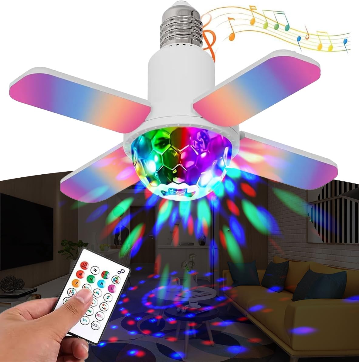 Amazon.co.jp: LETOUR ミラーボール led 四葉 【ステージライト+天井 
